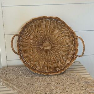 Large Wicker Tray